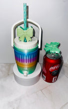 Load image into Gallery viewer, Personalized 3D Printed Can Cooler with Straw