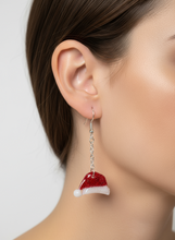 Load image into Gallery viewer, Santa’s Hat  Earrings