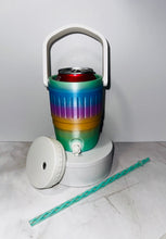 Charger l'image dans la galerie, Personalized 3D Printed Can Cooler with Straw
