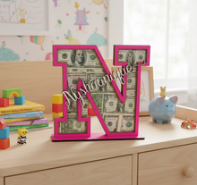Load image into Gallery viewer, Personalized Girls or Boys Initial Piggy Bank
