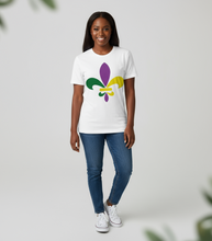 Load image into Gallery viewer, Fleur De Lis Shirt | Sweatshirts For Women | Fat Tuesday Mardi Gras New Orleans Louisiana Long Sleeve Crewneck Sweater Shirt For Men/ Women