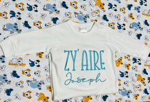 Load image into Gallery viewer, Personalized Newborn Baby Boy Coming Home Outfit, Custom Baby Romper with Hat Set, Gift for Baby Boy, Neutral Embroidered Outfit for Infant