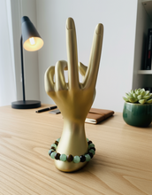 Load image into Gallery viewer, Money Wealth Success Bracelet Green Aventurine Crystal Tiger Eye - Calming Anxiety - Abundance Bracelet Wisdom - Crystal Prosperity Gemstone