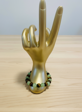 Load image into Gallery viewer, Money Wealth Success Bracelet Green Aventurine Crystal Tiger Eye - Calming Anxiety - Abundance Bracelet Wisdom - Crystal Prosperity Gemstone