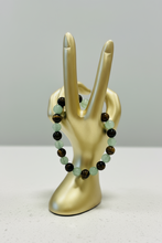 Load image into Gallery viewer, Money Wealth Success Bracelet Green Aventurine Crystal Tiger Eye - Calming Anxiety - Abundance Bracelet Wisdom - Crystal Prosperity Gemstone
