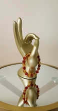 Load image into Gallery viewer, Red &amp; Yellow Crackle Bead Bracelet