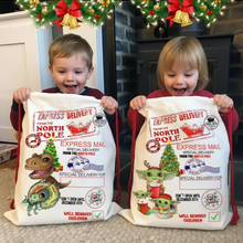 Load image into Gallery viewer, Christmas Santa Sack Personalized Bag Presents Kid Family Children Christmas Present Bag Toys Gifts Jumbo Size Bag Oversized Santa Bag Sack