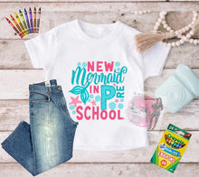 Load image into Gallery viewer, New Mermaid Back to school T-shirt