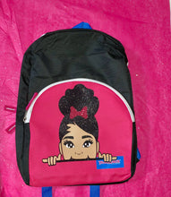 Load image into Gallery viewer, Girls Pink Peekaboo Backpack
