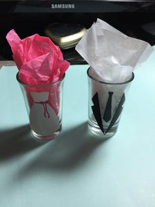 Bride & Groom Shot glasses