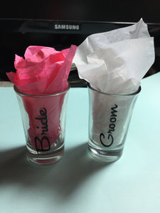 Bride & Groom Shot glasses
