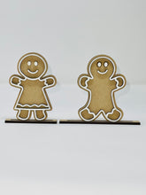 Load image into Gallery viewer, Gingerbread Tiered Tray Set